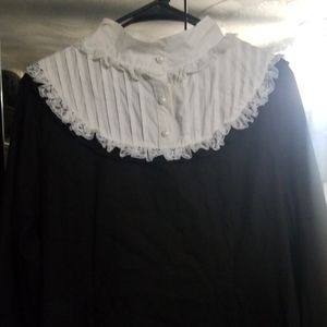 Black Goth Lolita Dress with Bell Sleeves